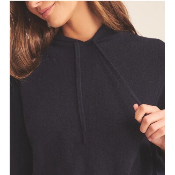 Naadam Sweater M Recycled Cashmere Hoodie Dark Gray Casual - Picture 4 of 15